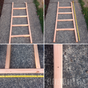 DIY decorative ladder. Ladder instructions and chippy paint tutorial. Click here! 