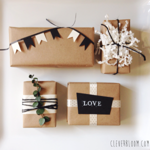 Wrap with Scrap! Wrapping inspiration using stuff around the house. Click here for inspiration!