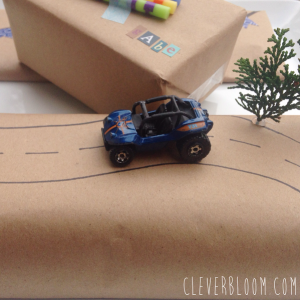 Gift wrap for a boy. Super cute gift wrapping inspiration on cleverbloom.com Click here!