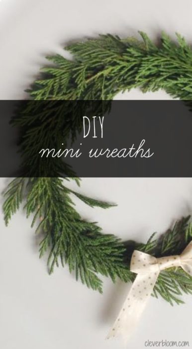 DIY Mini Wreaths