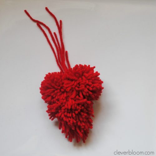 This Valentine's Pom Pom Heart Bunting is so cute! It's really unique and so fun to make. Visit cleverbloom.com for a tutorial with lots of step by step pictures.