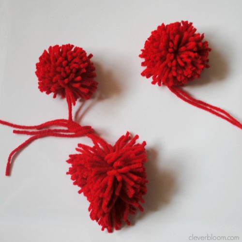 This Valentine's Pom Pom Heart Bunting is so cute! It's really unique and so fun to make. Visit cleverbloom.com for a tutorial with lots of step by step pictures.