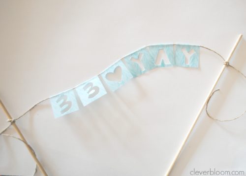 This Washi Tape Cake Banner is so easy and perfect for any occasion! Click here for your simple tutorial with step by step photos.