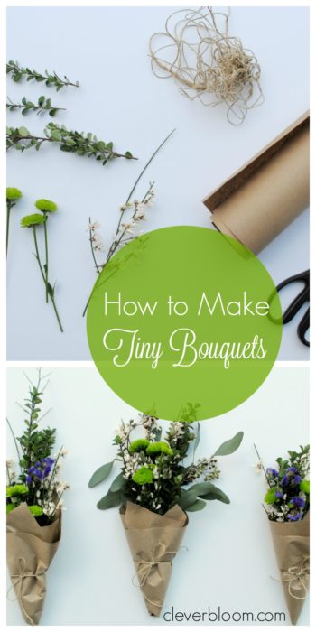 Learn how to make Tiny Bouquets for any occasion. Whether it's Valentine's Day, Mother's Day, A Birthday, or A Wedding these tiny bouquets are sure to brighten anyone's day!