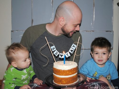 Learn how to make this Simple but super cute Washi Tape Cake Banner on cleverbloom.com