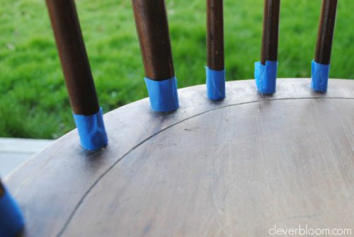 Learn how to makeover a vintage chair with minimal work. A little paint can add a lot of character!