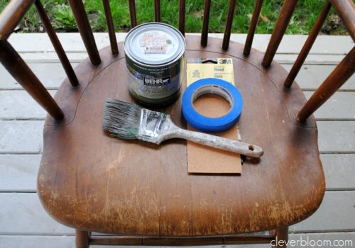 Learn how to makeover a vintage chair with minimal work. A little paint can add a lot of character!