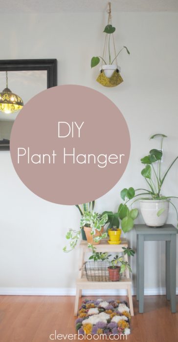 This DIY Plant Hanger is such a fun way to display your favorite plant! Grab that fabric you have laying around the house and visit cleverbloom.com for a full tutorial.