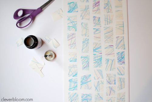 Kid's Craft Squares Wall Art is a fun project for you and the kids!