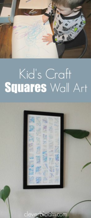 Kid's Craft Squares Wall Art is a fun project for you and the kids!