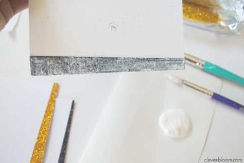 DIY Glitter Stationary is so fun! It's sure to make anyone's day! Perfect for holidays, birthdays, and more.