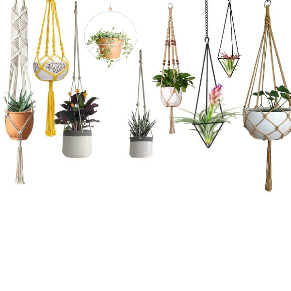 Plant hangers are a great way of keeping your beloved plants up and out of the way of pets & kids. I've rounded up my favorite Pretty Plant Hangers to share with you! #plants #indoorplants #planthangers #homedecor #plantdecor #indoorplants #houseplants #houseplantclub