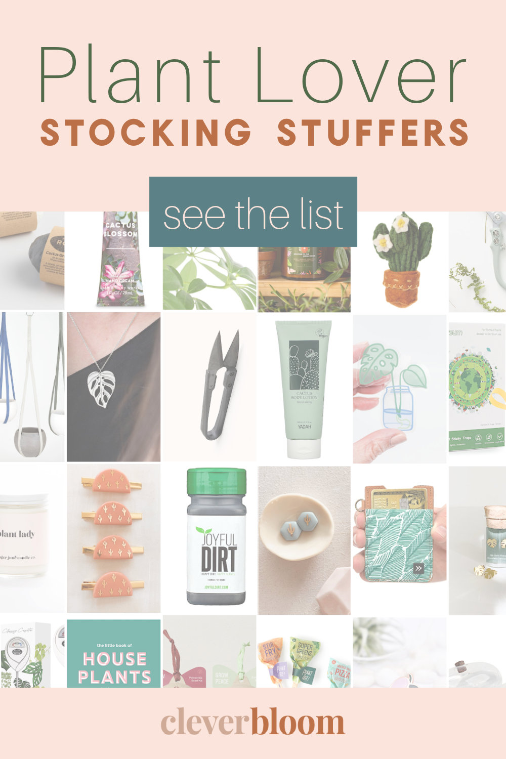 Stocking Stuffers for Plant Lovers - Images of stocking stuffer ideas.