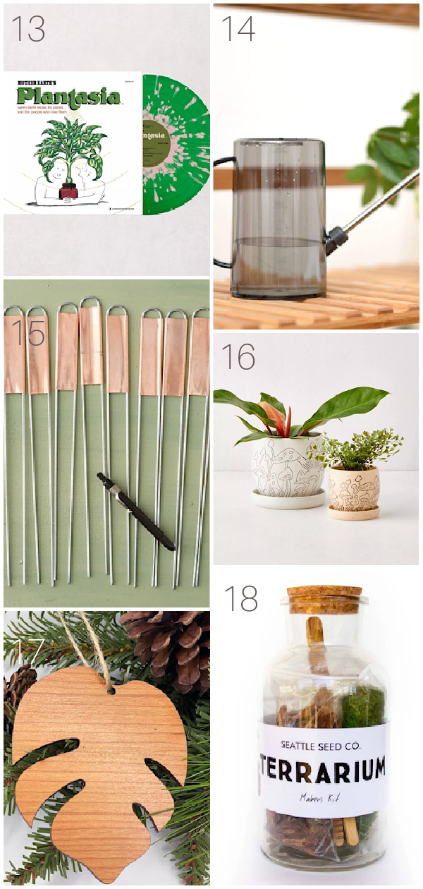 Over 50 Ideas for Plant Lovers - Images showing different gift ideas.