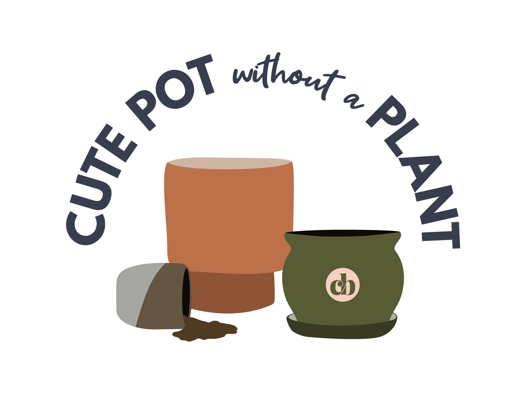 Cute Pot without a Plant logo